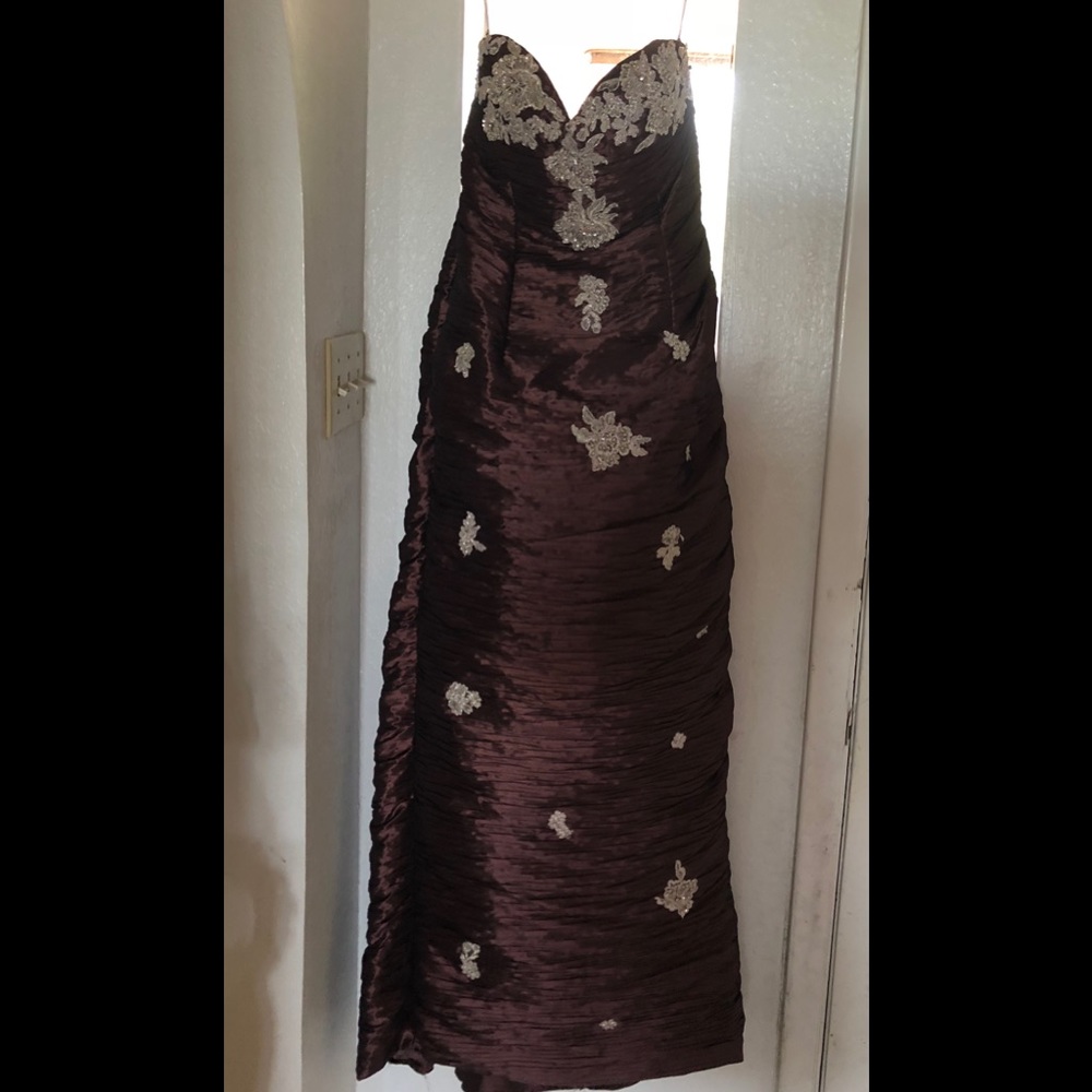 Brown evening gown